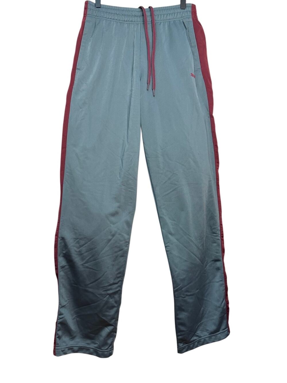 Puma Sport Lifestyle Men’s Sweatpants Size Small Gray Red Athletic Wear Workout